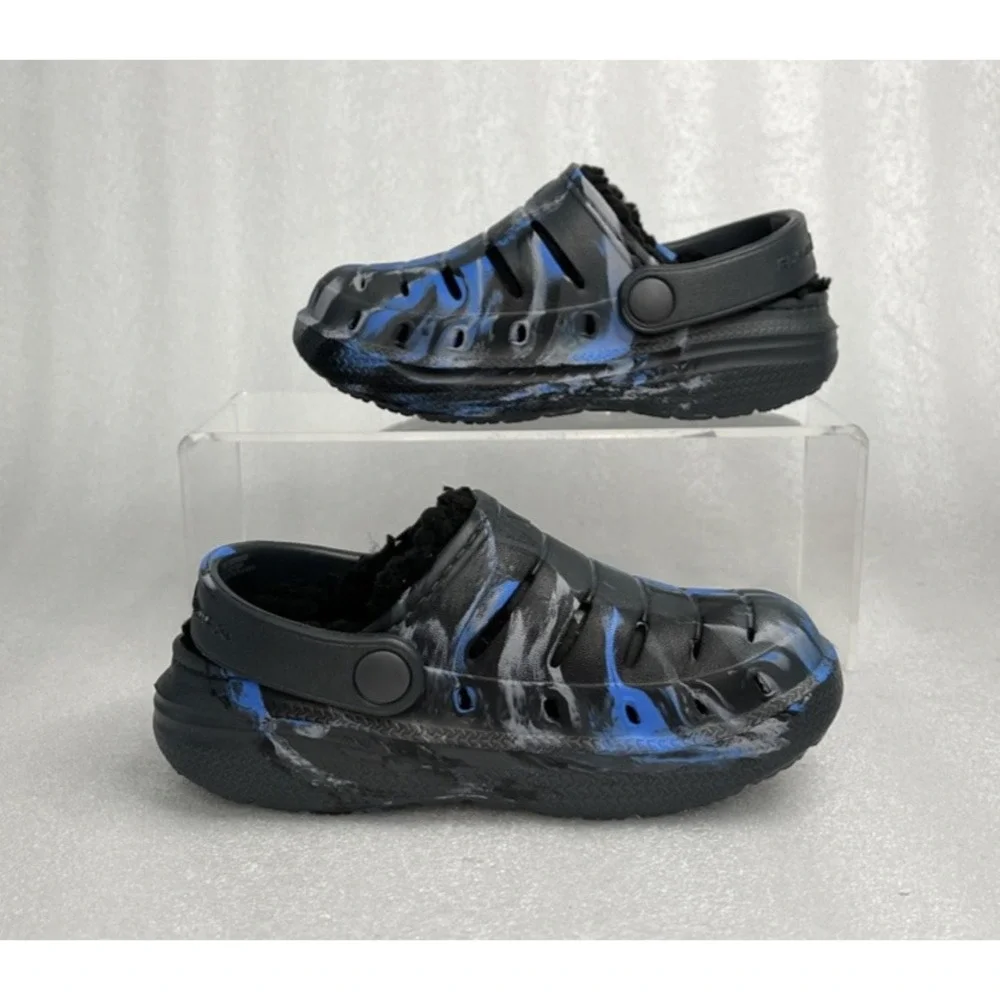 Rugged Shark Eva Lined Clogs Lightweight Black Slip on Boys Toddler Size 8 NEW